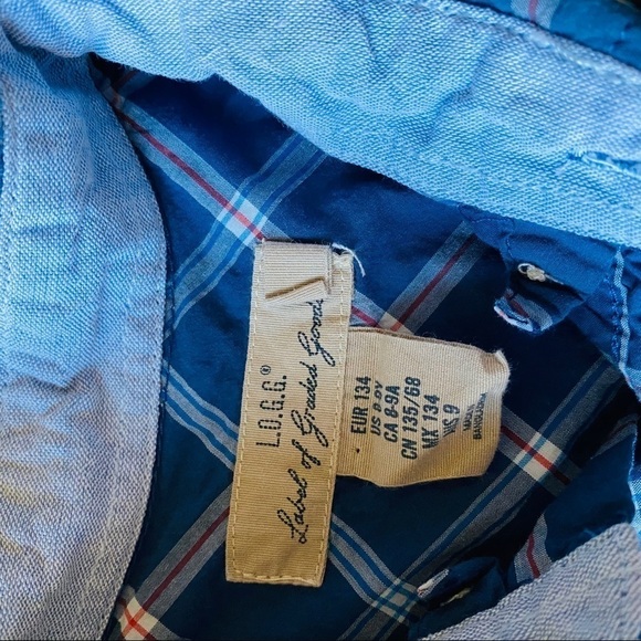 L.O.G.G Long Sleeve Striped Button Down Shirt Sz:8 - Picture 3 of 4